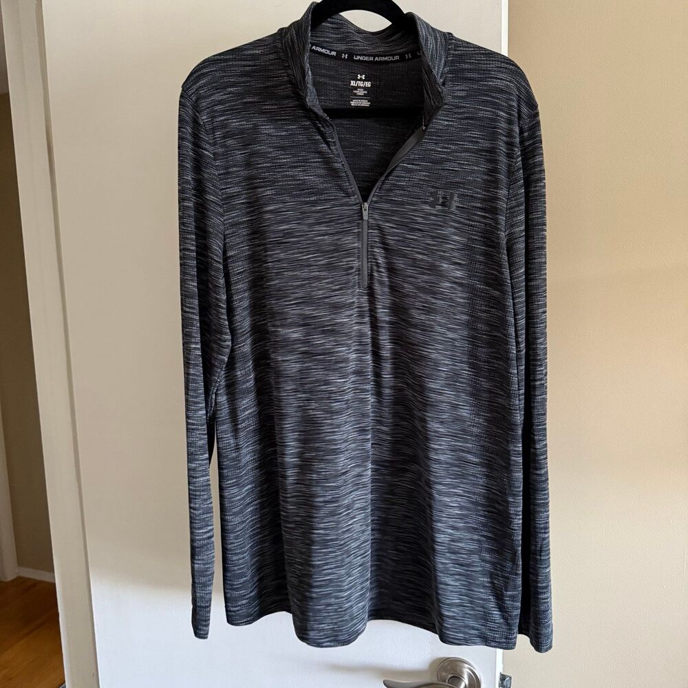 Under Armour Seamless Quarter Zip Fitted Long Sleeve Top Shirt Style 1359875 XL
